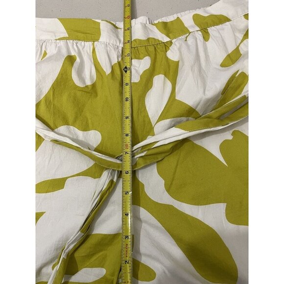 Future Collective Alani Noelle Wide Leg Pants Floral Green White Belted Size 2X - Picture 12 of 13